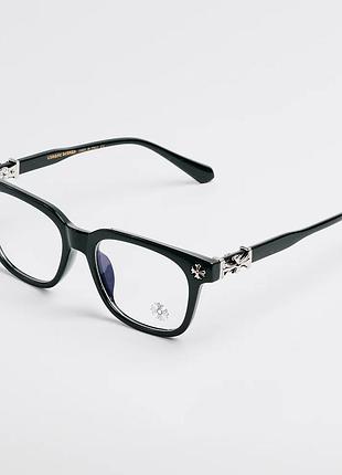 Очки chrome hearts очки хром хартс черные лучшее качество с полным комплектом
