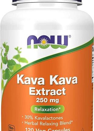 Now foods kava kava extract 250 mg 120 капсул (4384304612)