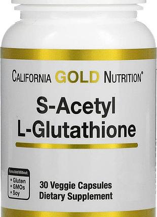 Спеціальний продукт california gold nutrition s-acetyl l-glutathione 30 капсул (4384304505)