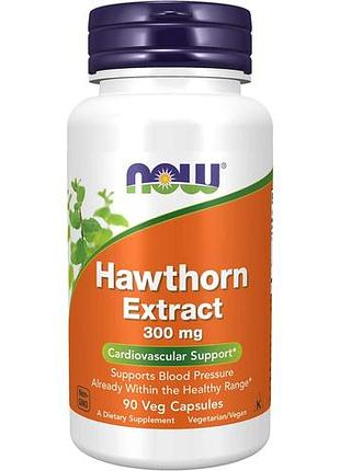 Now foods hawthorn extract 300 mg 90 капсул (4384304605)