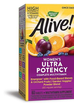 Nature's way alive! once daily women's ultra potency 60 таблеток (4384304278)