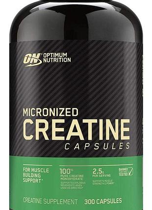 Креатин optimum nutrition micronized creatine capsules 300 капсул (4384304347)