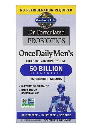 Спеціальний продукт garden of life dr. formulated probiotics once daily men's 50 billion 30 капсул