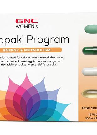 Витамины gnc women's energy and metabolism 30 пакетов (4384303310)