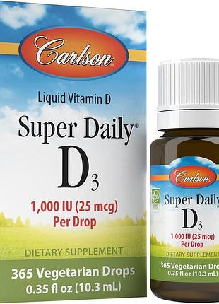 Витамин д 3 carlson labs super daily d3 1000 ме