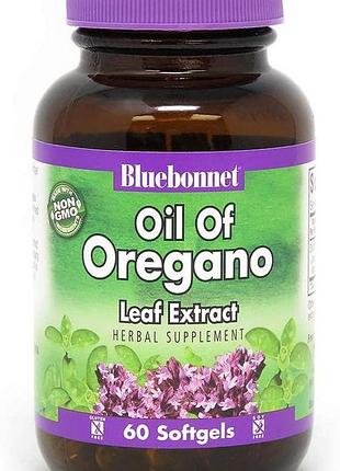 Спеціальний продукт bluebonnet nutrition oil of oregano leaf extract 60 капсул (4384302952)