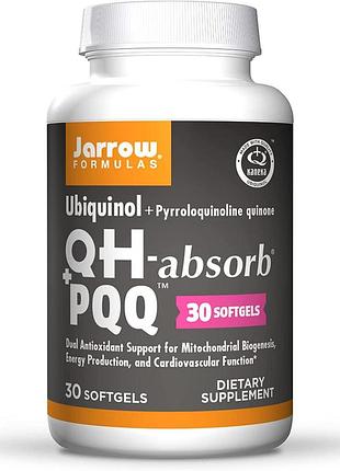 Jarrow formulas ubiquinol qh-absorb + pqq 30 капсул (4384304217)
