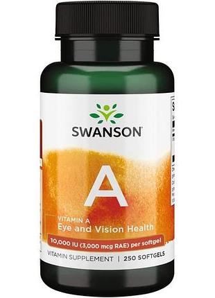 Swanson vitamin a 10000 iu 100 капсул (4384305089)