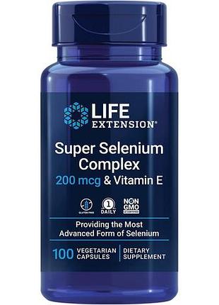 Life extension super selenium complex 200 mcg & vitamin e 100 капсул (4384304346)