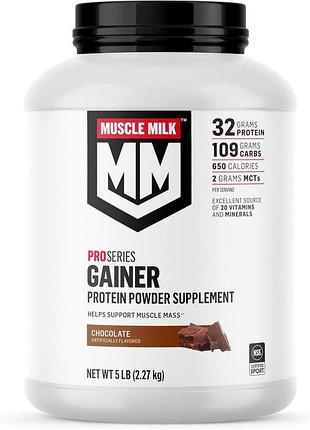Высоко белковый премиум гейнер muscle milk gainer protein 2270 г