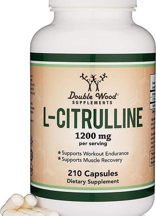 Double wood supplements l-citrulline 210 капсул