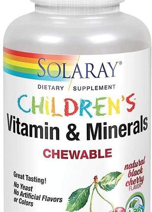 Solaray childrens vitamins minerals 120 таблеток (4384304108)