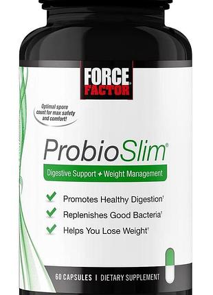 Жиросжигатель force factor probioslim 60 капсул