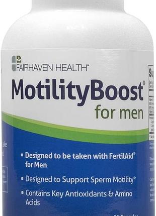 Домішка для чоловічої фертильності fairhaven health motilityboost 60 капсул