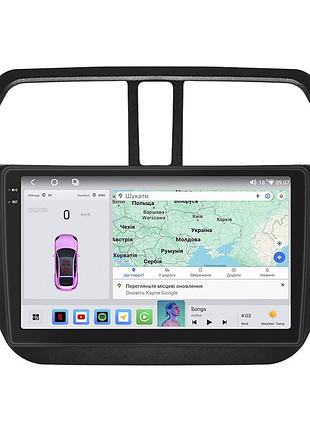 Магнитола lesko для suzuki sx4 ii (s-cross) рестайлинг 2016-н.в. 9" 4/64 qled carplay 4g wi-fi gps 360 prime