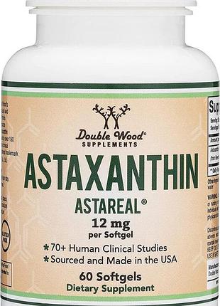 Double wood supplements astaxanthin 60 капсул