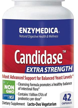 Enzymedica candidase extra strength 42 капсулы