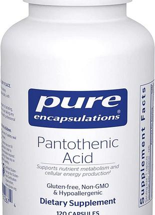 Pure encapsulations pantothenic acid 120 капсул