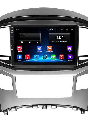 Штатна магнітола lesko для hyundai h-1 ii рестайлінг 2015-2018 екран 9" 2/32gb wi-fi gps base хюндай