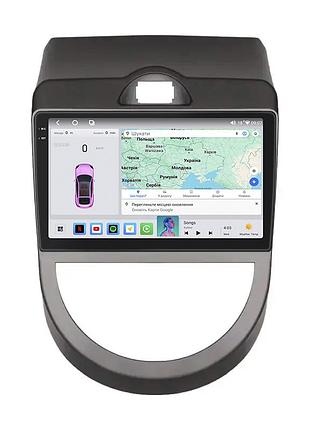 Штатная магнитола lesko для kia soul i 2008-2011г 9" 4/64 qled carplay 4g wi-fi gps 360 prime соул