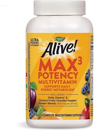Nature's way alive max3 daily multivitamin 180 таблеток (4384304196)