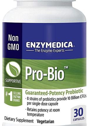 Enzymedica pro bio guaranteed potency probiotic 30 капсул (4384304385)