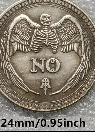 Сувенірна металева монета yes/no ( так/ні) монета для прийняття рішень