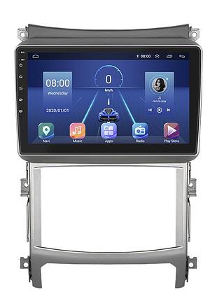 Штатна магнітола lesko для hyundai ix55 2008-2013 екран 9" 6/128gb 4g wi-fi gps top хюндай