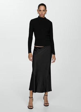 Кофта mango трикотажна джемпер базова з ґудзиками по фігурі 3