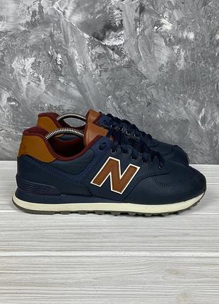Кожаные кроссовки new balance 574 42.5/27 см