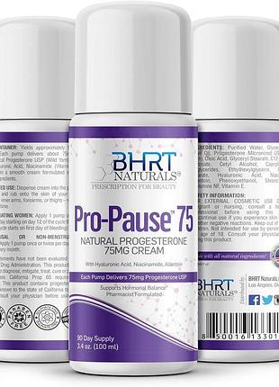 Крем с прогестероном для облегчения менопаузы bhrt naturals progesterone cream 100 мл