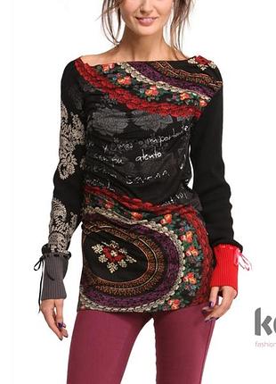 Фирменная вискозная блуза/ l/ brend desigual