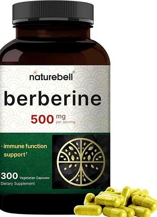 Добавка премиум-класса берберин naturebell berberine 300 капсул