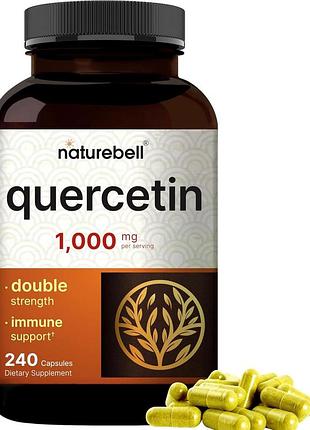 Домішка преміумкласу для імунної підтримки naturebell quercetin 1000mg 240 капсул
