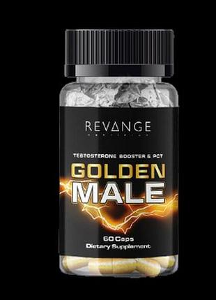 Комплексный премиальный тестостероновый бустер revange golden male 60 капсул