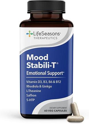Домішка преміумкласу стабілізує та врівноважує настрій lifeseasons mood stabili-t 60 капсул