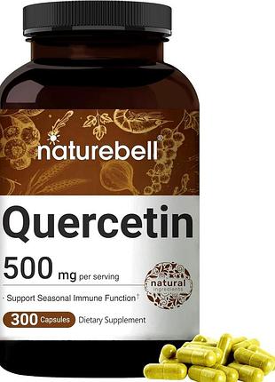 Домішка преміумкласу для імунної підтримки naturebell quercetin 500mg 300 капсул