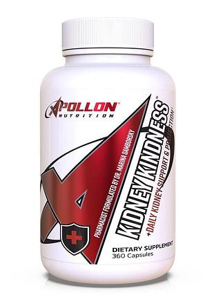 Добавка для поддержки и защиты почек премиум-класса apollon nutrition kidney kindness 360 капсул