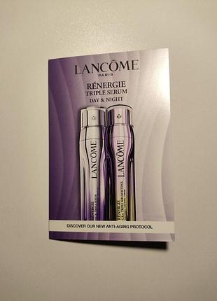 Антивозрастная сыворотка lancôme rénergie h.c.f. triple serum и rénergie serum retinol (пробник)