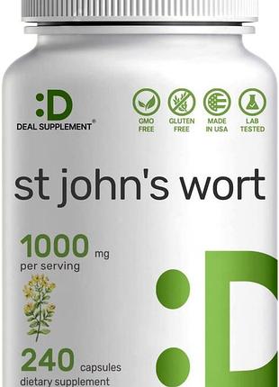 Добавка премиум-класса экстракт зверобоя deal supplement st. john's wort extract 1000mg 240 капсул