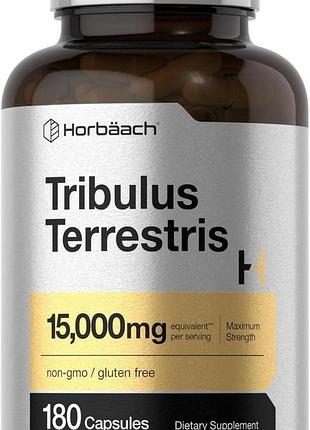 Домішка преміумкласу трибулус horbäach tribulus terrestris 15000mg 180 капсул