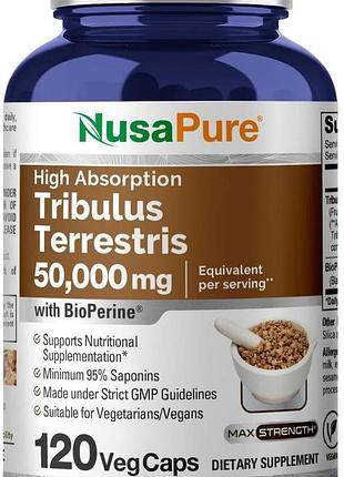 Екстремальний трибулус преміумкласу nusapure tribulus terrestris 120 капсул