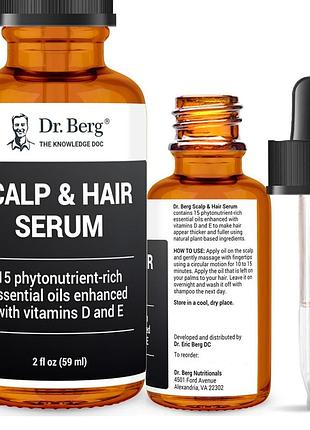 Сыворотка для роста волос премиум-класса dr. berg scalp & hair serum 59 мл