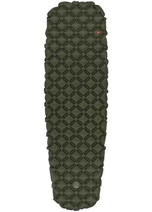 Надувний килимок highlander nap-pak inflatable sleeping mat primaloft 5 cm olive (air072-og)