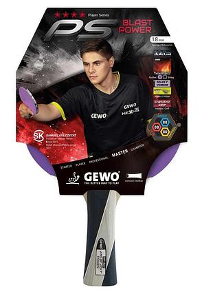 Ракетка для настольного тенниса gewo ps blast power fl (1074100001)