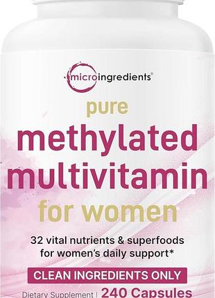 Добавка премиум-класса micro ingredients methylated multivitamin for women 240 капсул