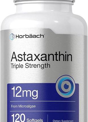 Добавка премиум-класса астаксантин horbäach astaxanthin 12mg 120 капсул