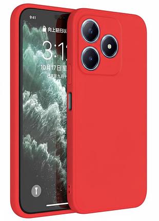 Чехол fiji full soft premium для realme note 60x противоударный бампер с микрофиброй red