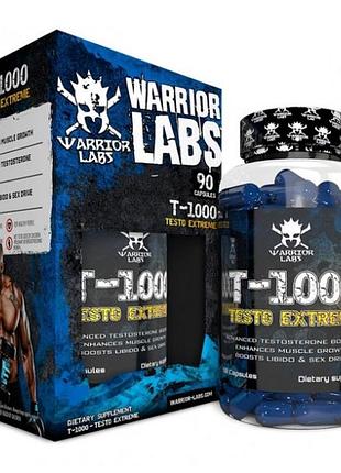 Добавка премиум-класса натуральный бустер тестостерона warrior labz t-1000 testo extreme 90 капсул