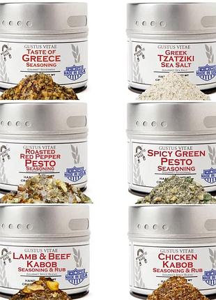 Натуральные приправы премиум-класса gustus vitae french greek seasoning 6шт